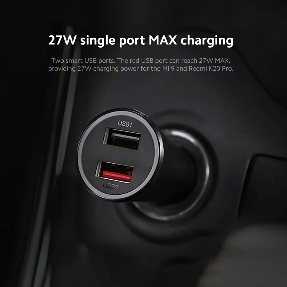 Mi 37W billader med to porter