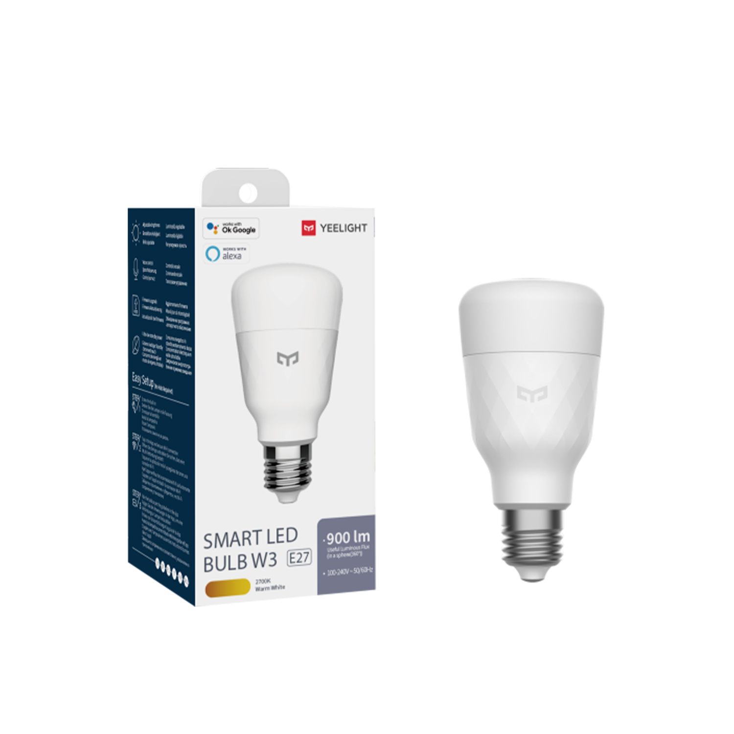 Yeelight LED Smart-pære W3 (hvit)