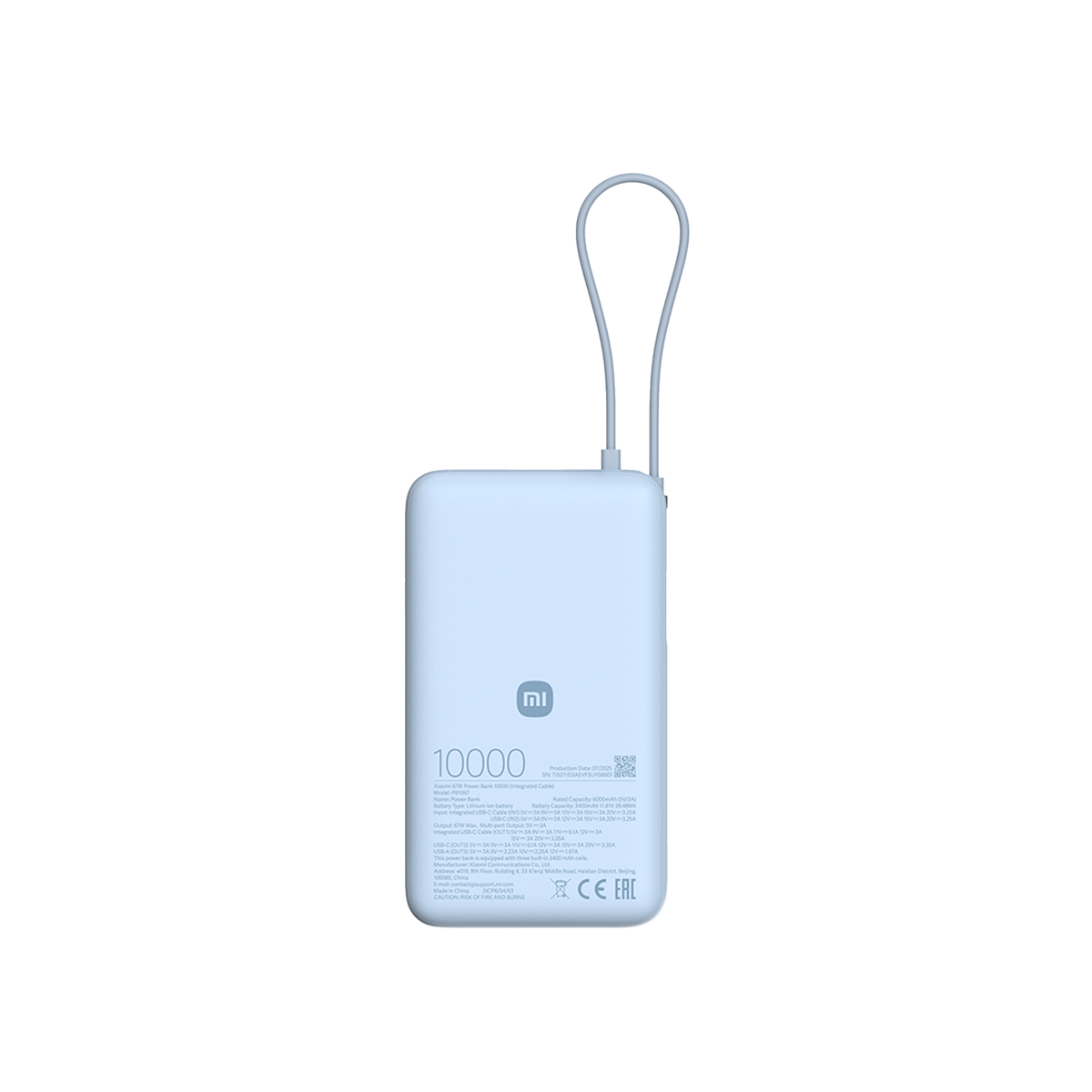 Xiaomi 67W Power Bank 10000 (integrert kabel)