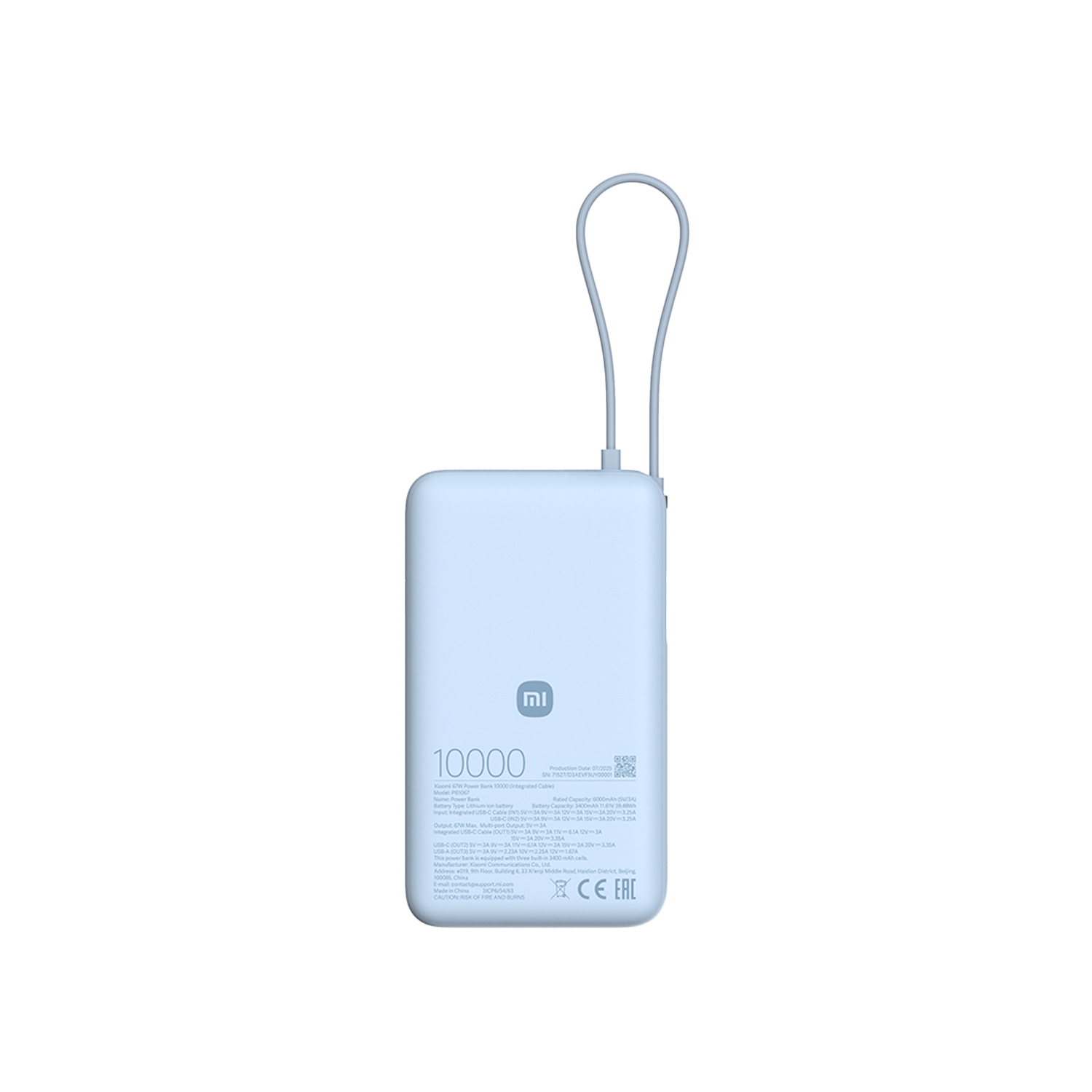 Xiaomi 67W Power Bank 10000 (integrert kabel)