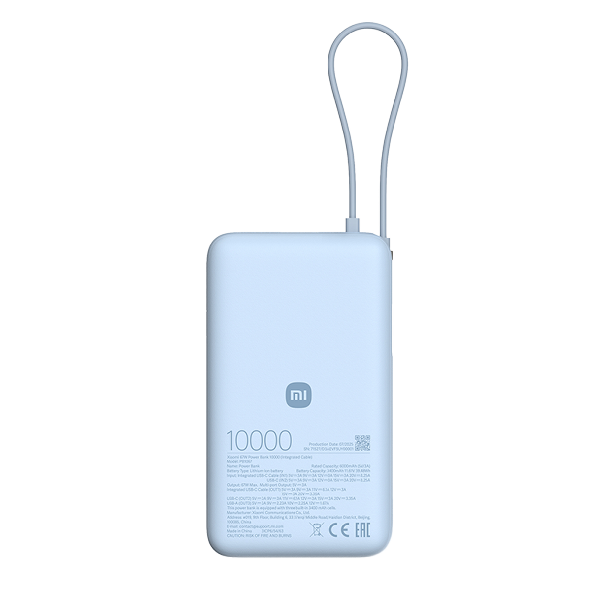 Xiaomi 67W Power Bank 10000 (integrert kabel)