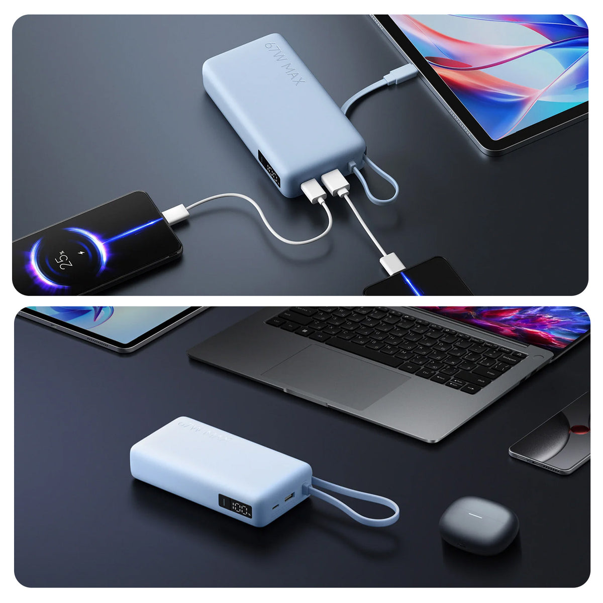 Xiaomi 67W Power Bank 20000 (integrert kabel)