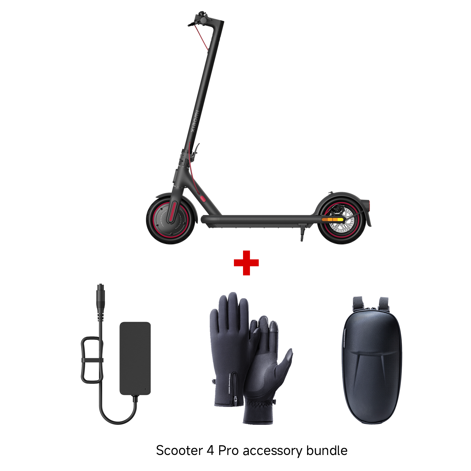 Xiaomi Electric Scooter Fast Charger 2 + Electric Scooter 4 Pro NE + Electric Scooter Storage Bag + Electric Scooter Riding Gloves XL