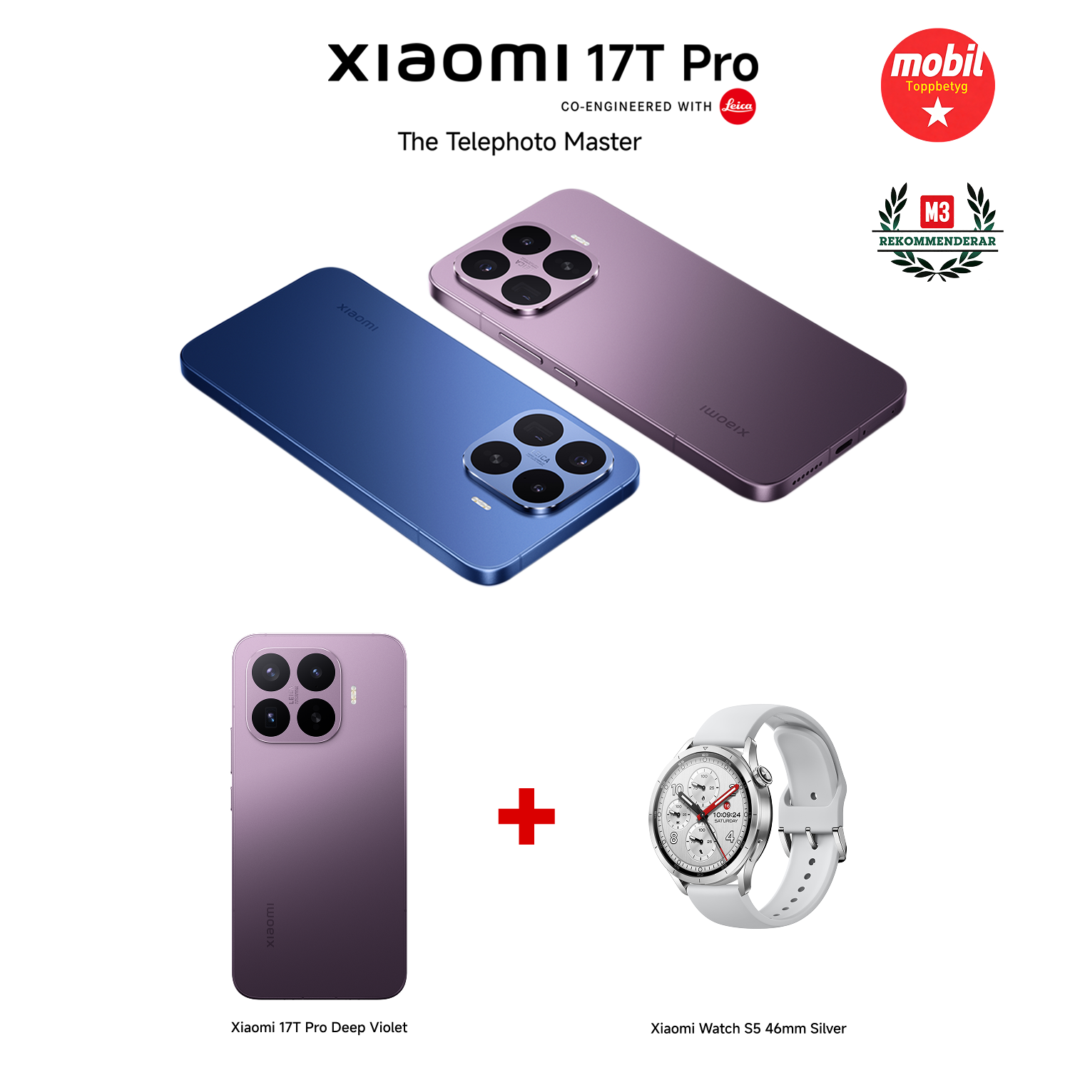 Xiaomi 17T Pro 12GB RAM 512GB ROM + Watch S5 Bundle
