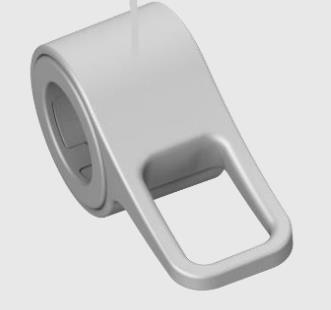 Elektrisk sparkesykkel med sammenfoldet krok - hvit