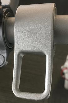 Elektrisk sparkesykkel med sammenfoldet krok - hvit