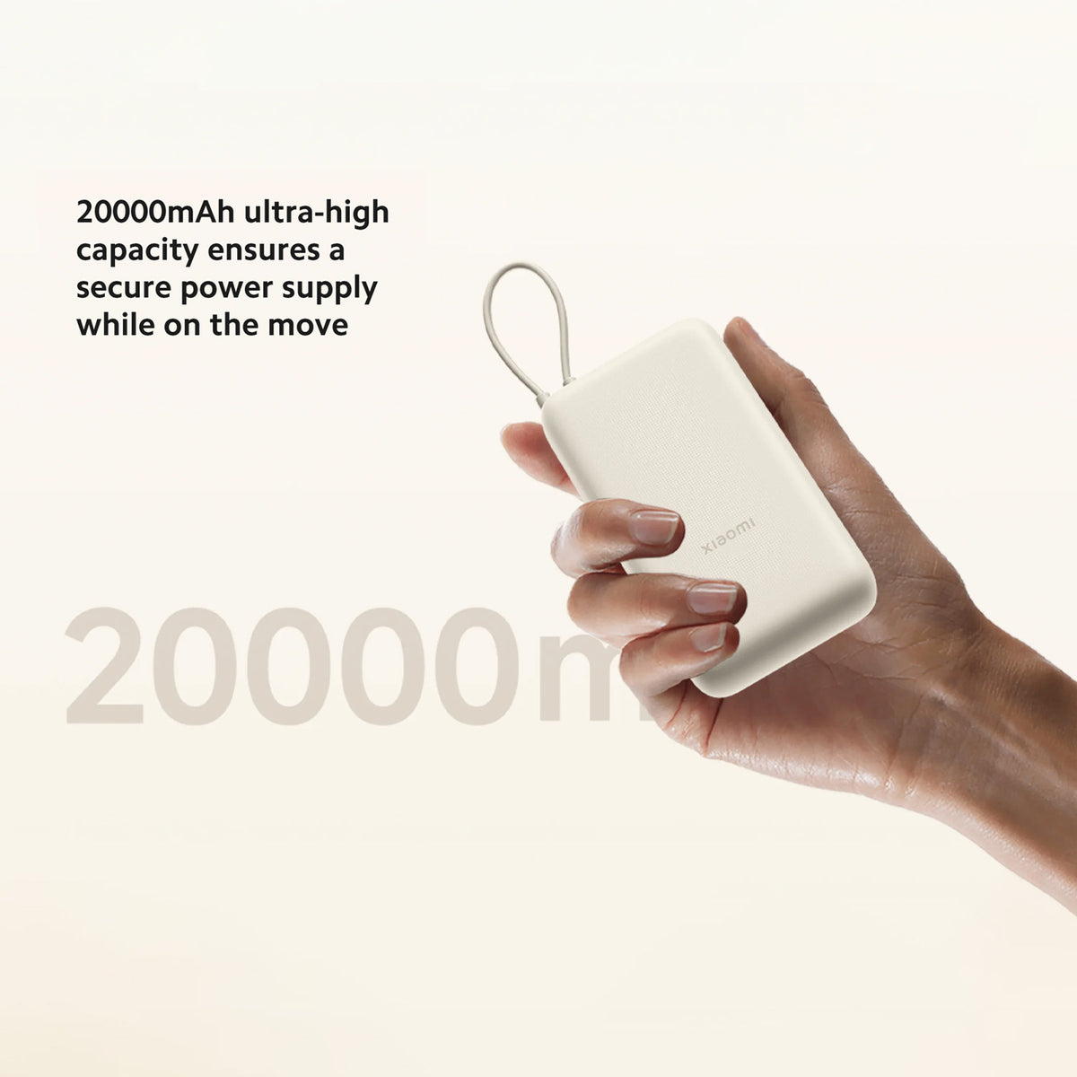 Xiaomi 33W Power Bank 20000mAh (integrert kabel) GL