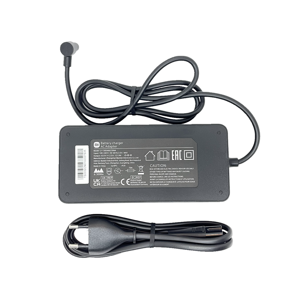 Xiaomi elektrisk scooter 4 Ultra offisiell lader