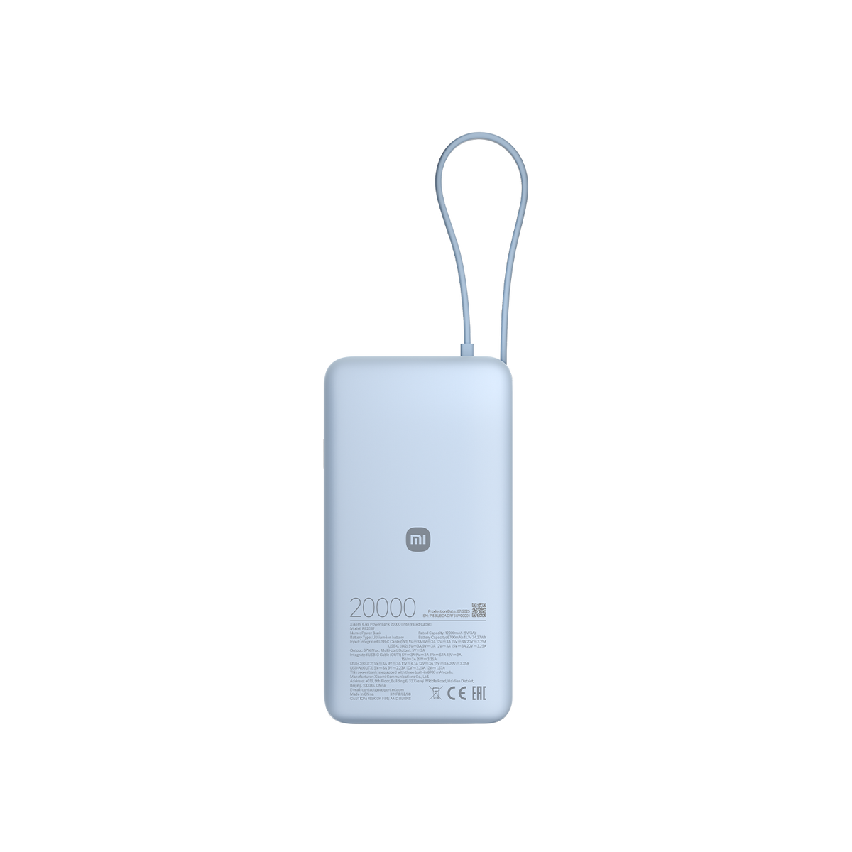 Xiaomi 67W Power Bank 20000 (integrert kabel)