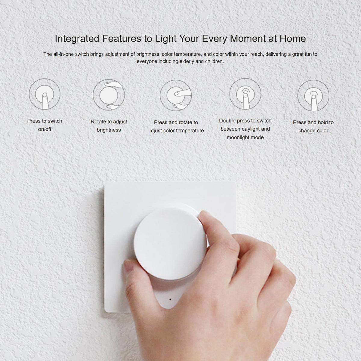Yeelight Smart Wireless Dimmer (wall mount)