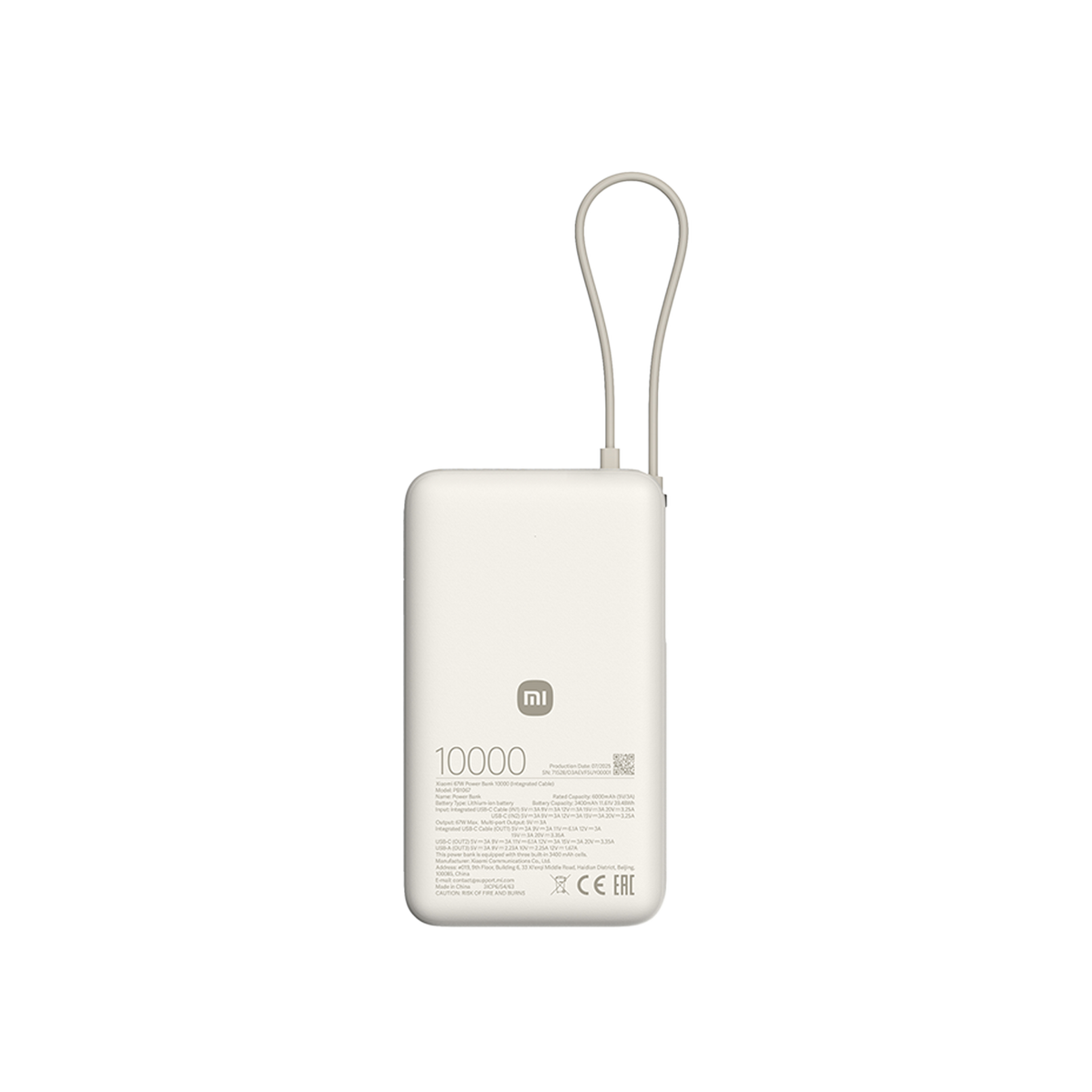 Xiaomi 67W Power Bank 10000 (integrert kabel)