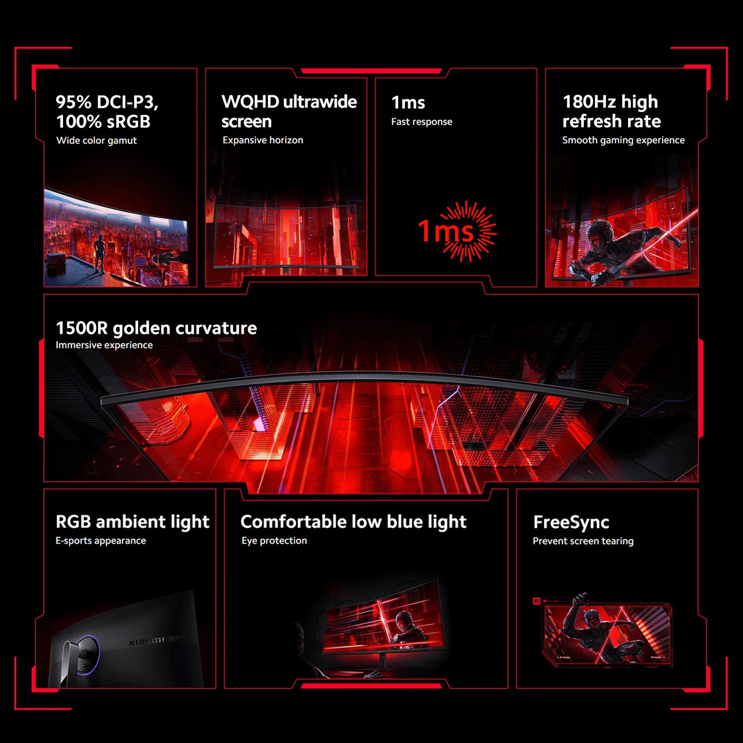 Xiaomi Curved Gaming Monitor G34wQi EU
