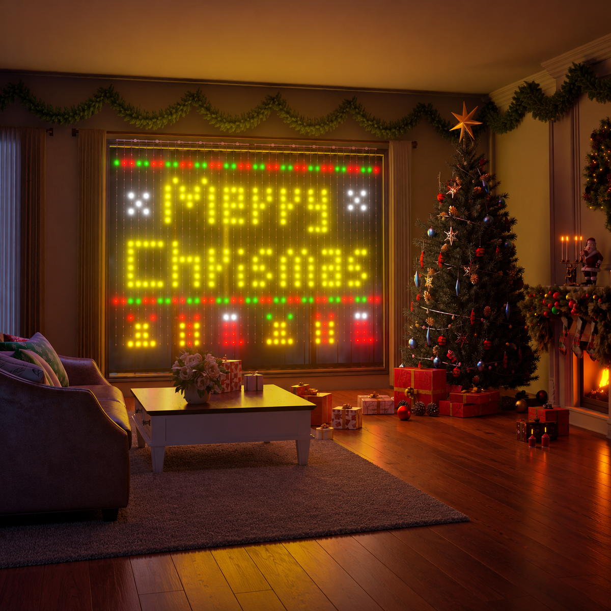 Yeelight Curtain Lights smart RGBIC 1,5 × 2m