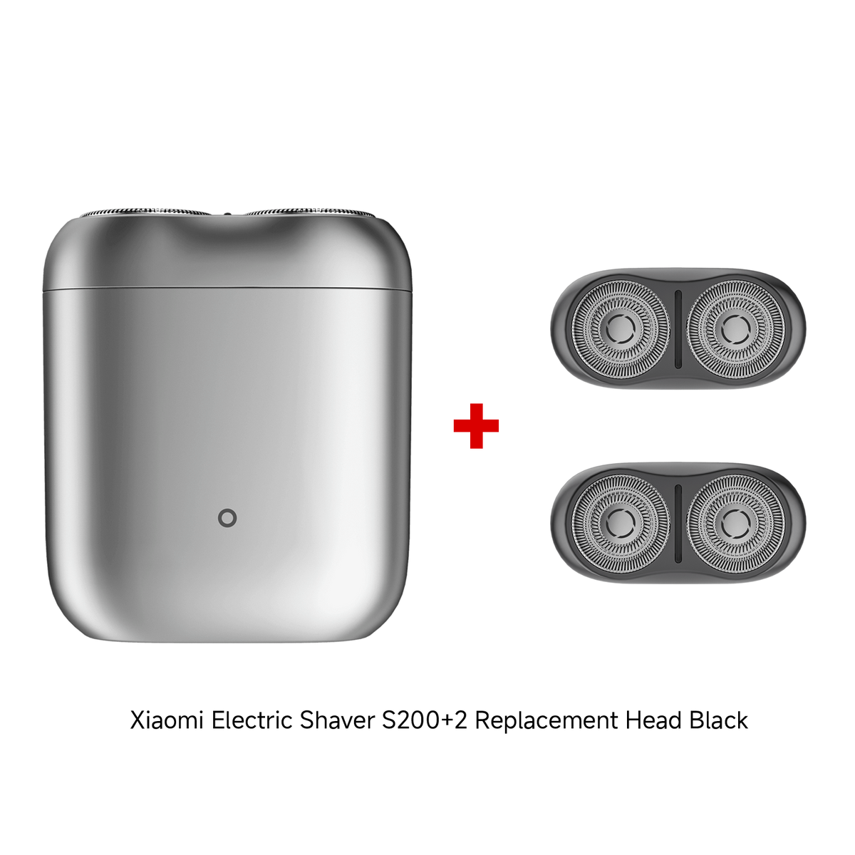 Xiaomi Electric Shaver S200 Silver EU+ 2 Replacement Head Kit Black Bundle