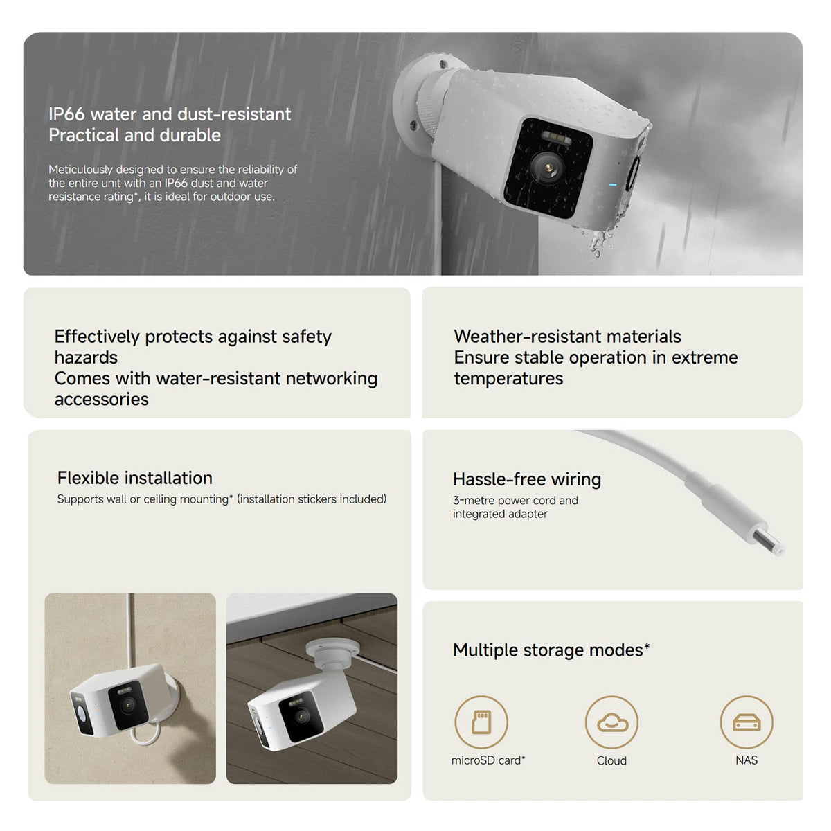 Xiaomi Utendørskamera CW100 Dual EU