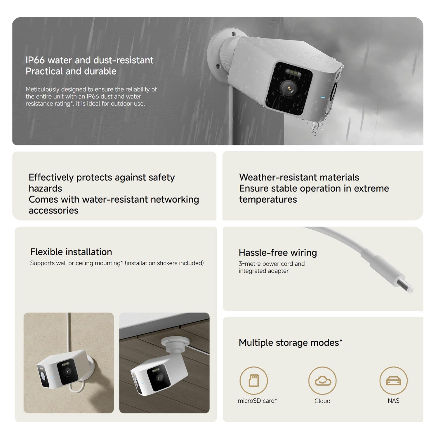 Xiaomi Utendørskamera CW100 Dual EU