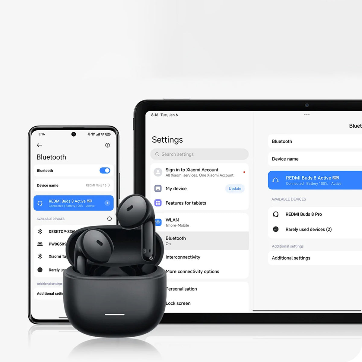 REDMI Buds 8 Active Multiple color options available