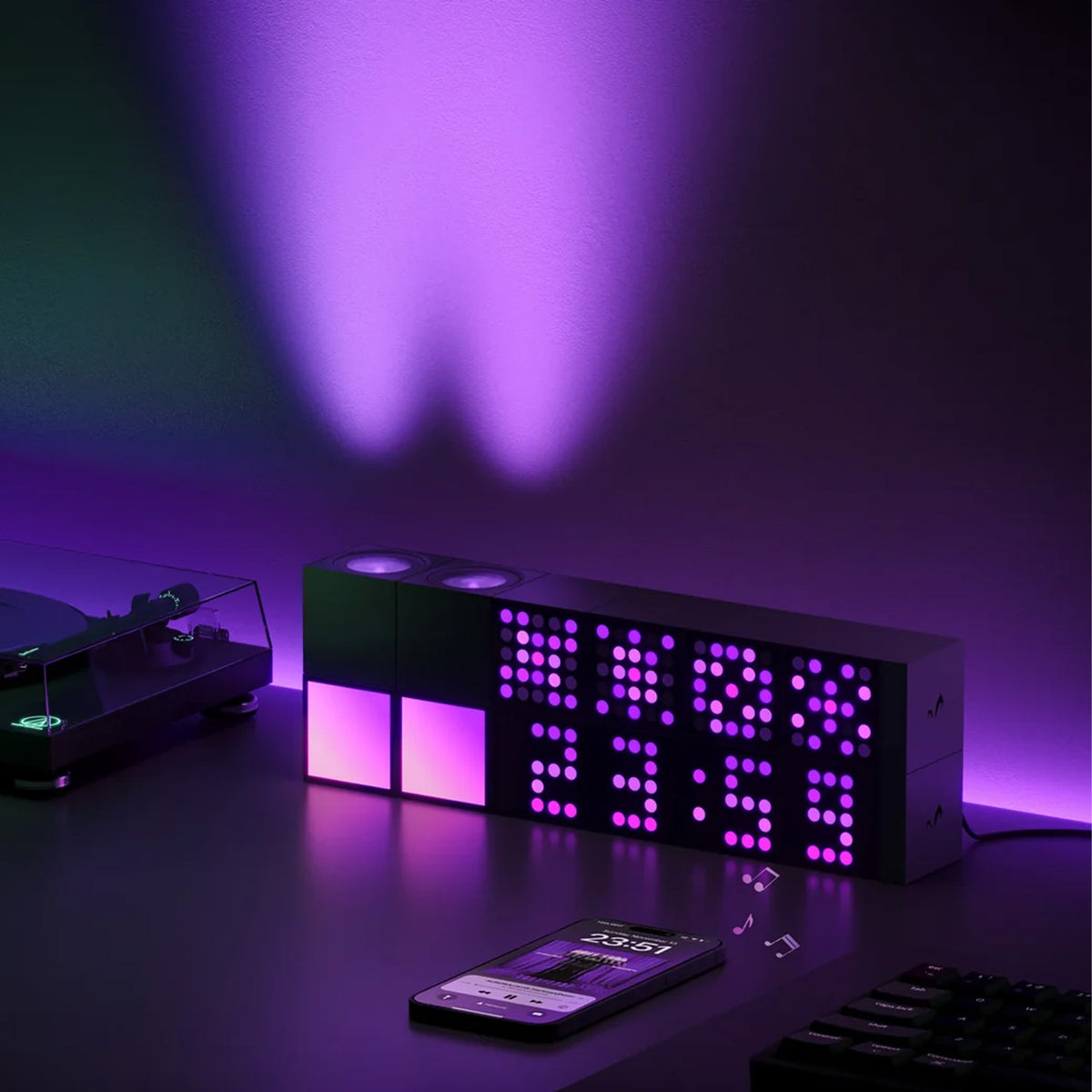 Yeelight Cube Smart Lamp Rooted Base+Panel+Matrix Extension Bundle