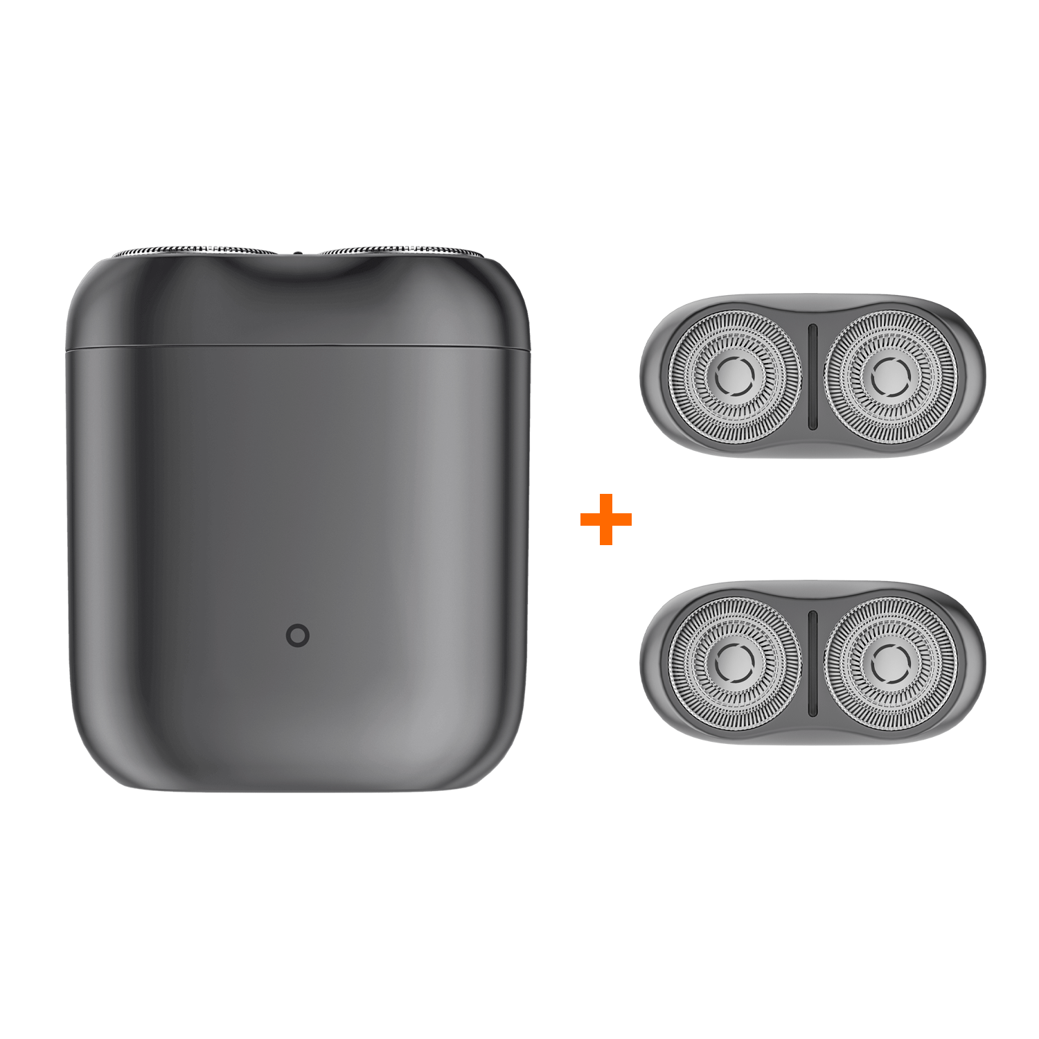 Xiaomi Electric Shaver S200 Gray EU+ 2 Replacement Head Kit Black Bundle