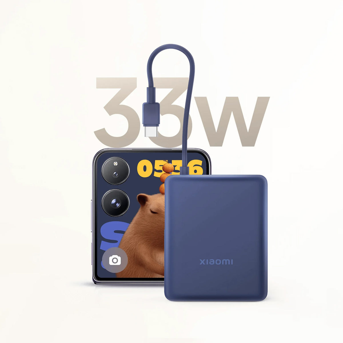 Xiaomi 33W Power Bank 10000mAh (integrert kabel)