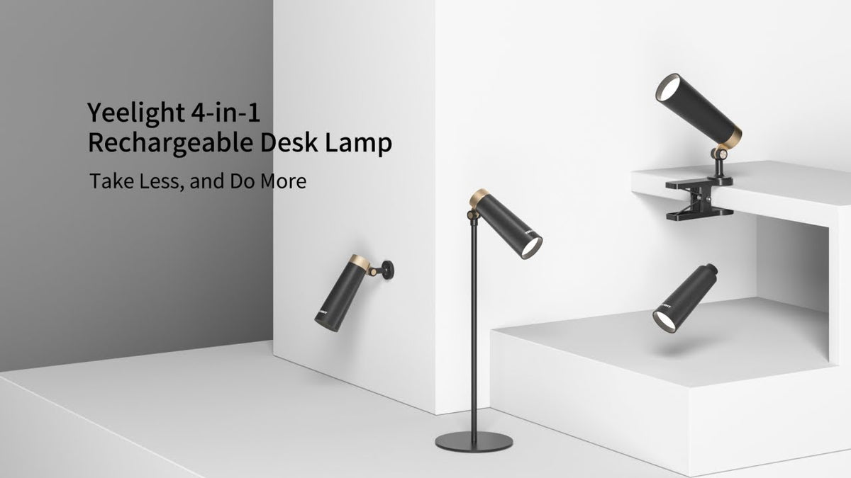 4-i-1 oppladbar skrivebordslampe