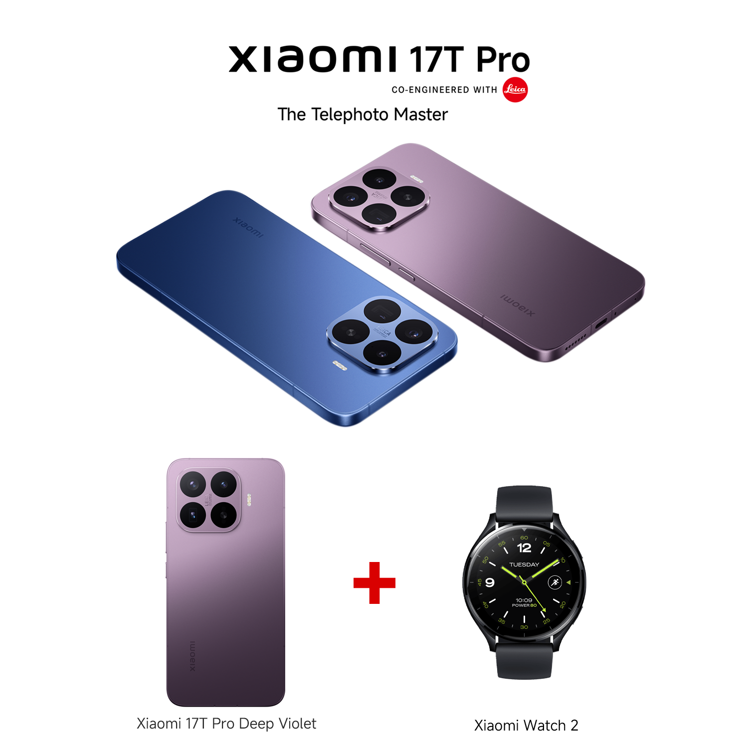Xiaomi 17T Pro Black 12GB RAM 512GB ROM + Xiaomi Watch 2 Black