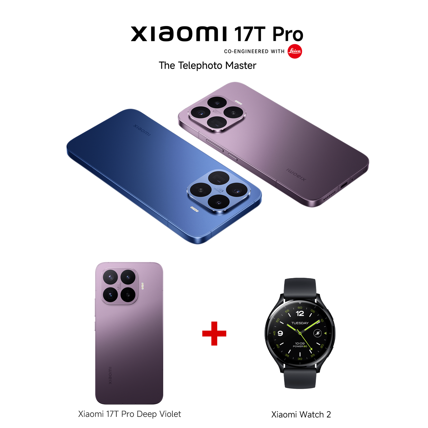 Xiaomi 17T Pro Black 12GB RAM 512GB ROM + Xiaomi Watch 2 Black